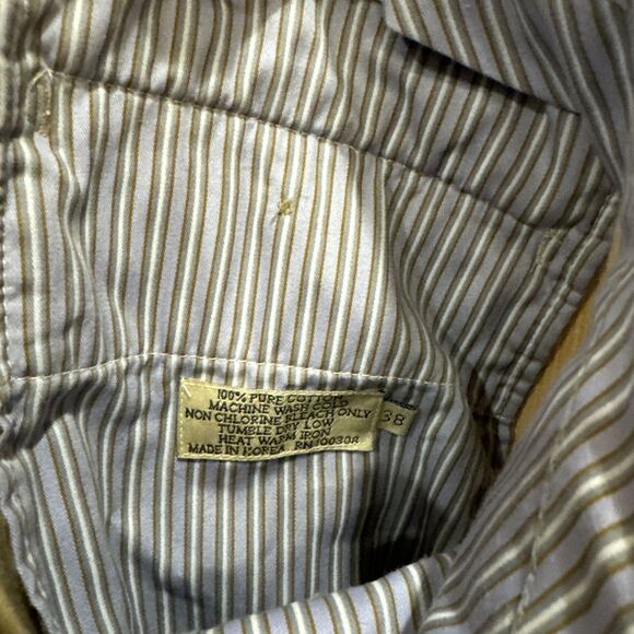 Peter Millar Pants Men 38x32 Beige Corduroy Zip Front Straight Golf - Picture 4 of 7